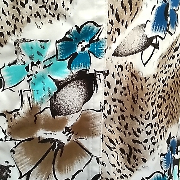 Additions By Chico's Floral/Animal Print Zip Up Jacket. Size 1 (Medium) NWT - Picture 7 of 13